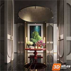 Lobby Decoration Skp Files 